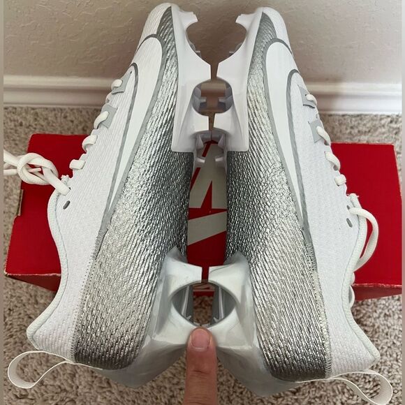 Nike Vapor Edge Speed 360 2 White Football Cleats - Picture 6 of 9